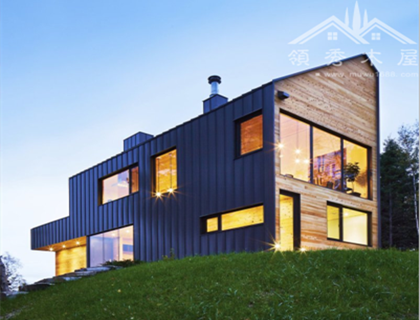 豪華現(xiàn)代中式木屋別墅圖片