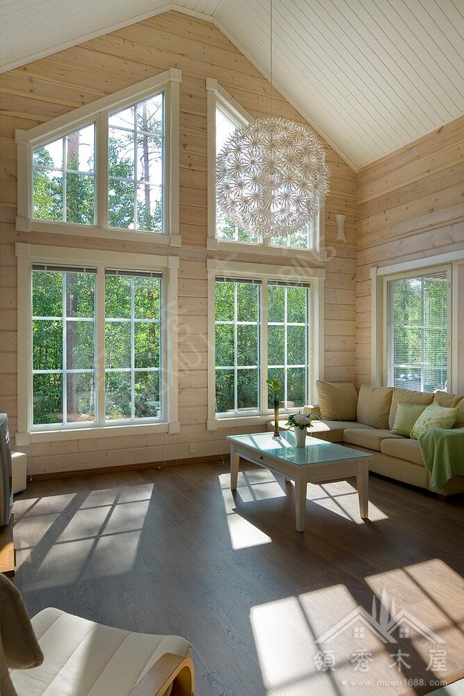 項(xiàng)目完全交工，客人入住木屋別墅