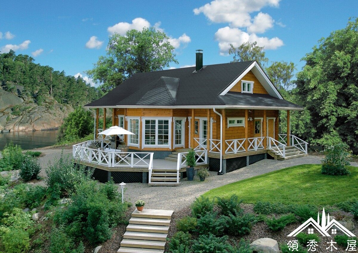 搭建別墅木屋場地環(huán)境拍攝設(shè)計(jì)效果圖(圖2) 木屋別墅