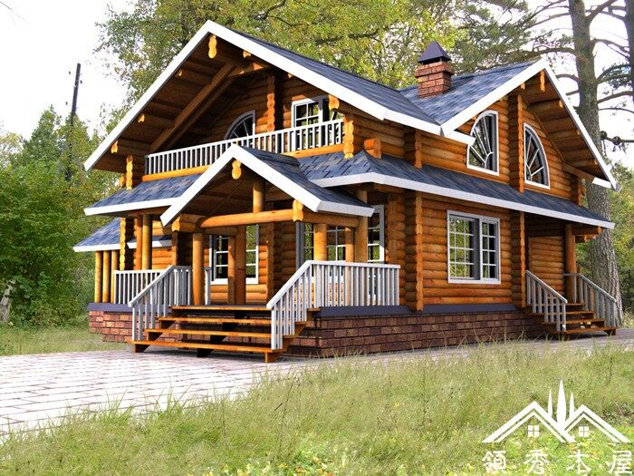 木別墅材料介紹提前感受木別墅搭建完成的效果(圖1) 木別墅