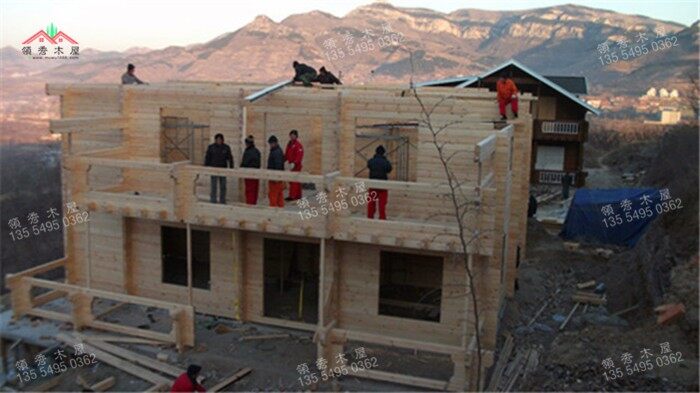 別墅搭建第二層框架