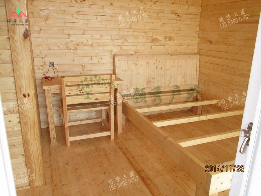 惠州客戶搭建簡單實用的居住小木屋(圖7)