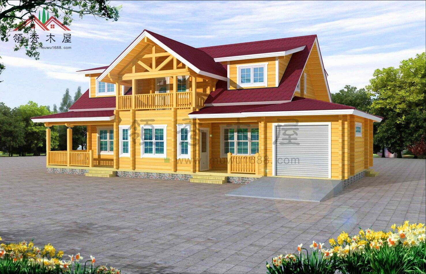 雙層木結構別墅