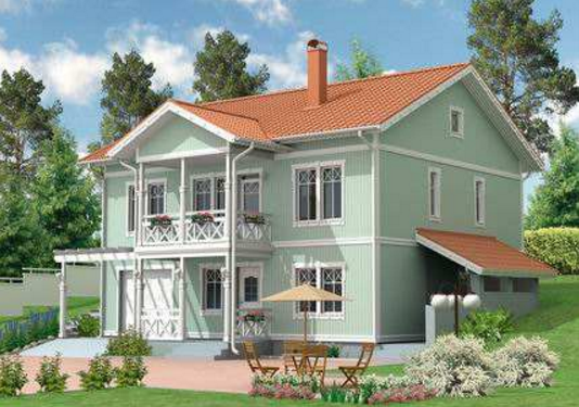 木屋別墅設(shè)計(jì)(圖2) 木屋別墅