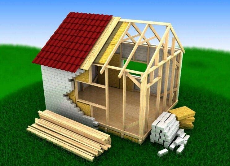 木屋建筑框架墻工法基礎、木基礎梁、地板的構(圖1)