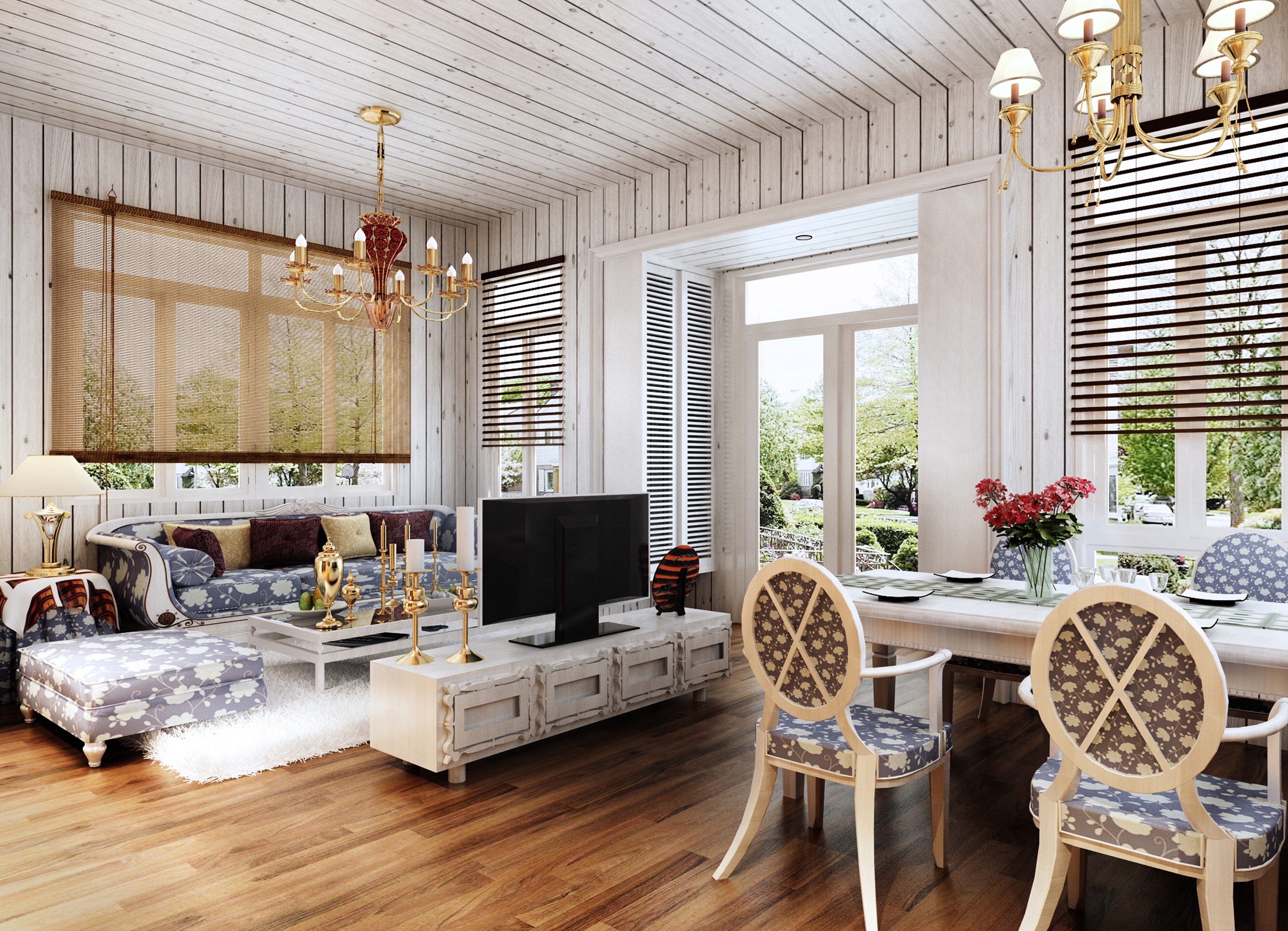 木屋別墅內(nèi)部裝修需要多長時(shí)間包括哪些(圖1) 木屋別墅內(nèi)部裝修