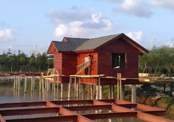 水上木屋施工圖，施工流程(圖11)