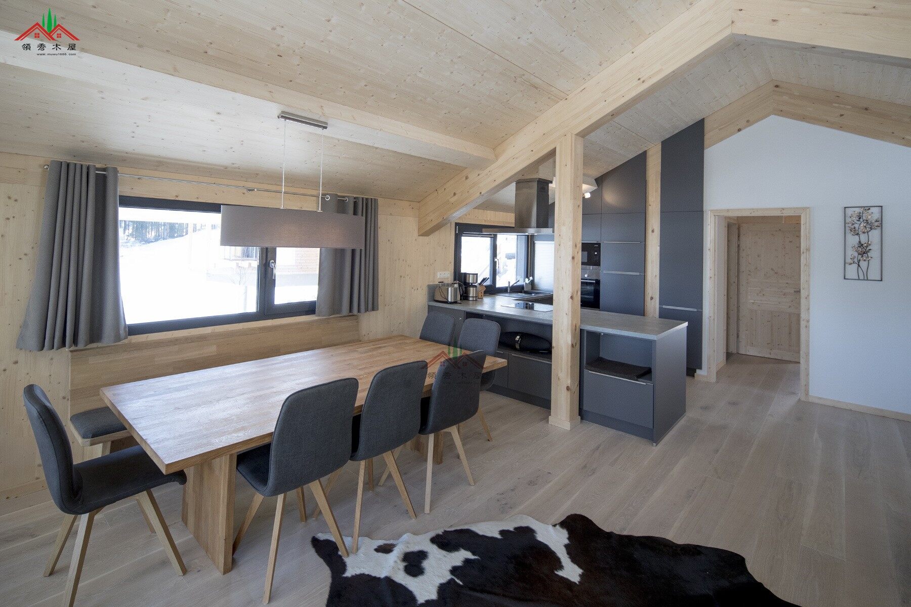 出口奧地利山坡上的度假木屋酒店別墅