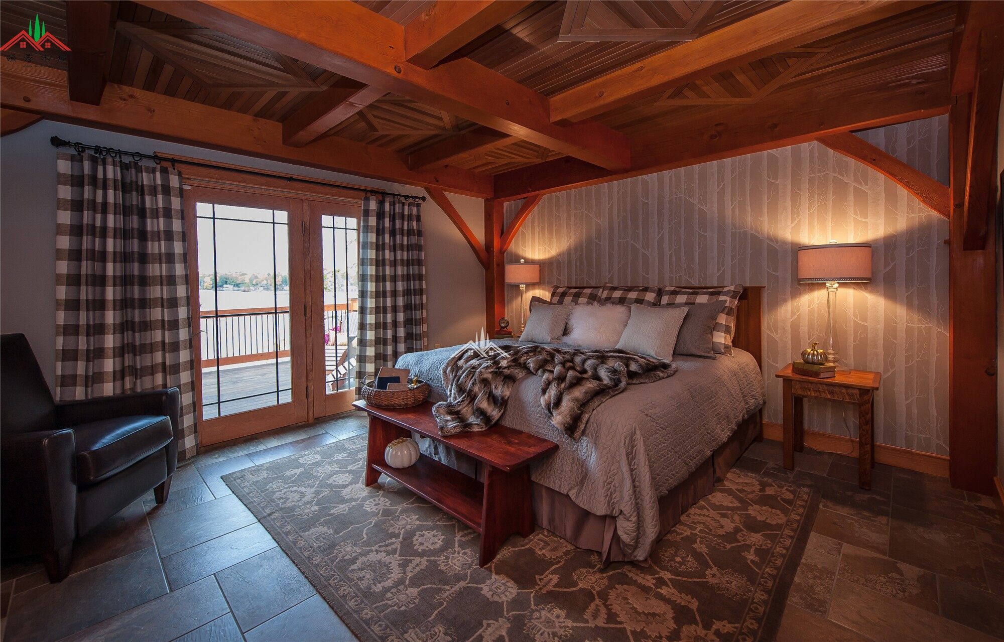 出口芬蘭梁柱結(jié)構(gòu)木屋別墅(圖11)