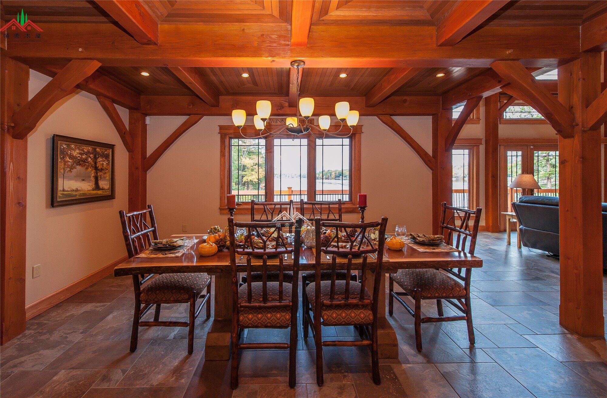 出口芬蘭梁柱結(jié)構(gòu)木屋別墅(圖16)