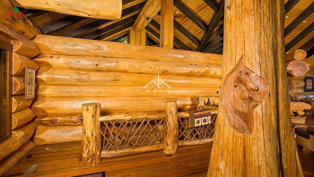 高檔的重型木刻楞木屋別墅是什么樣的？(圖18)