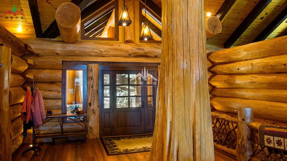 高檔的重型木刻楞木屋別墅是什么樣的？(圖19)