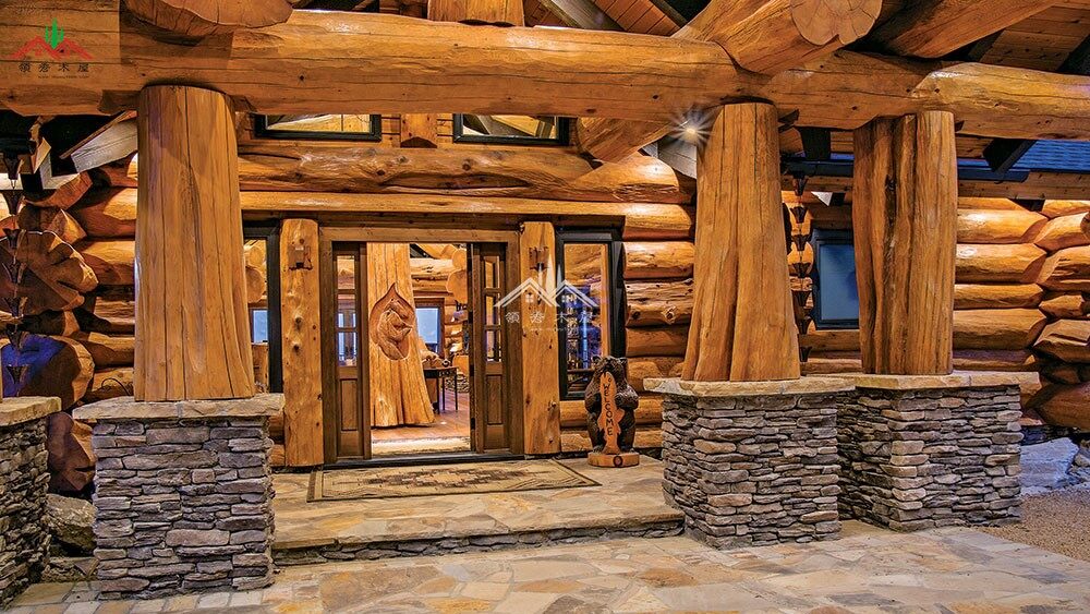 高檔的重型木刻楞木屋別墅是什么樣的？(圖8)