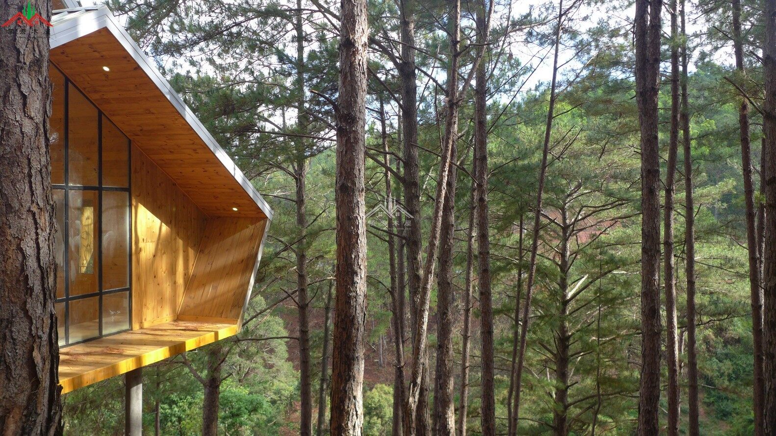 森林個(gè)性異形特色吊腳木屋