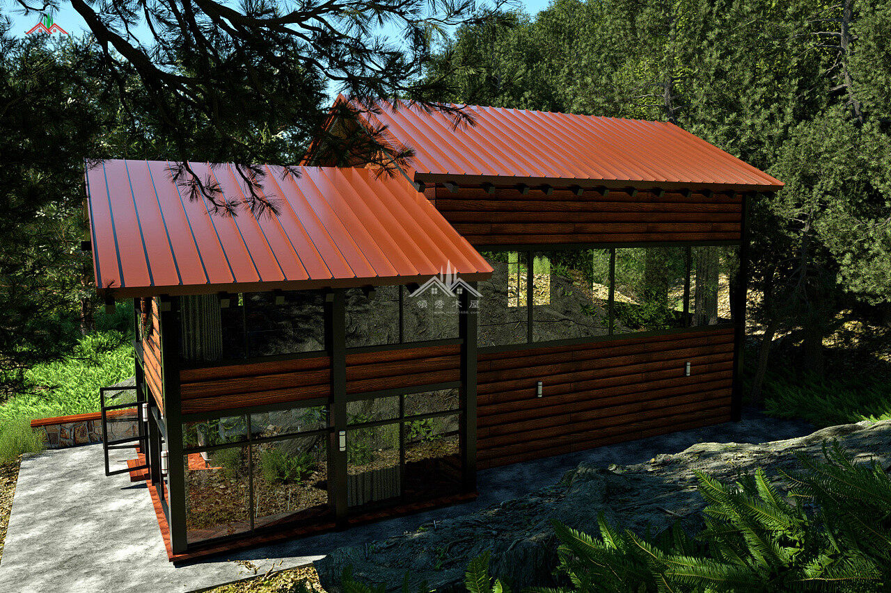 水泥基礎(chǔ)架空木屋