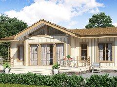 帶大陽臺(tái)124平方單層輕