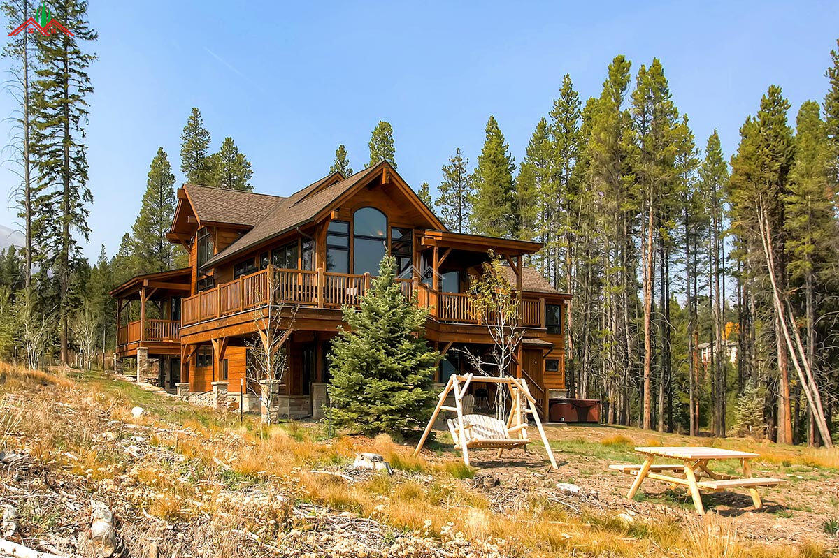 高檔梁柱木屋別墅酒店