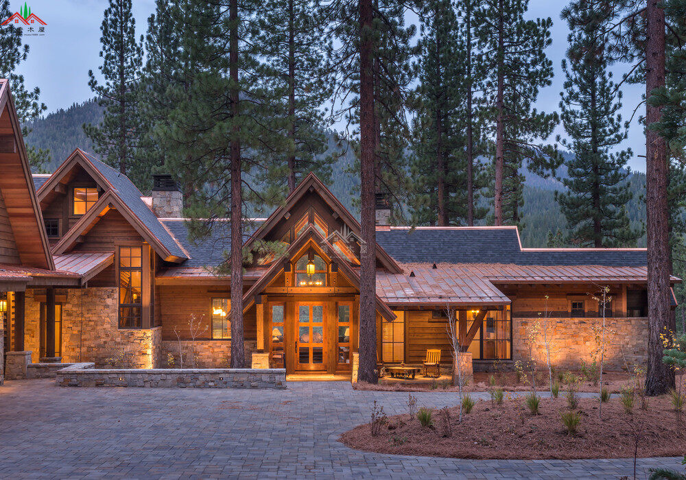 花旗松梁柱木別墅