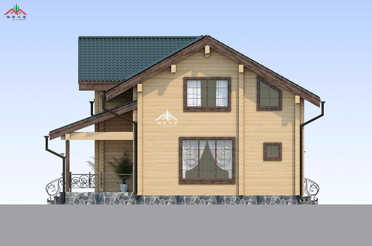 三房?jī)蓮d木屋別墅