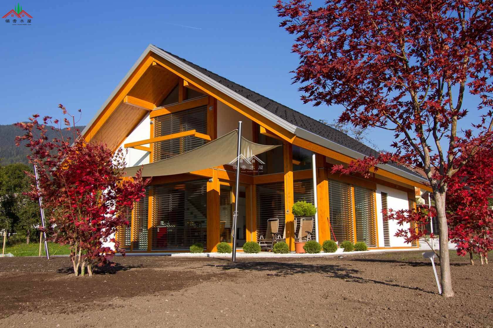 梁柱框架木屋別墅