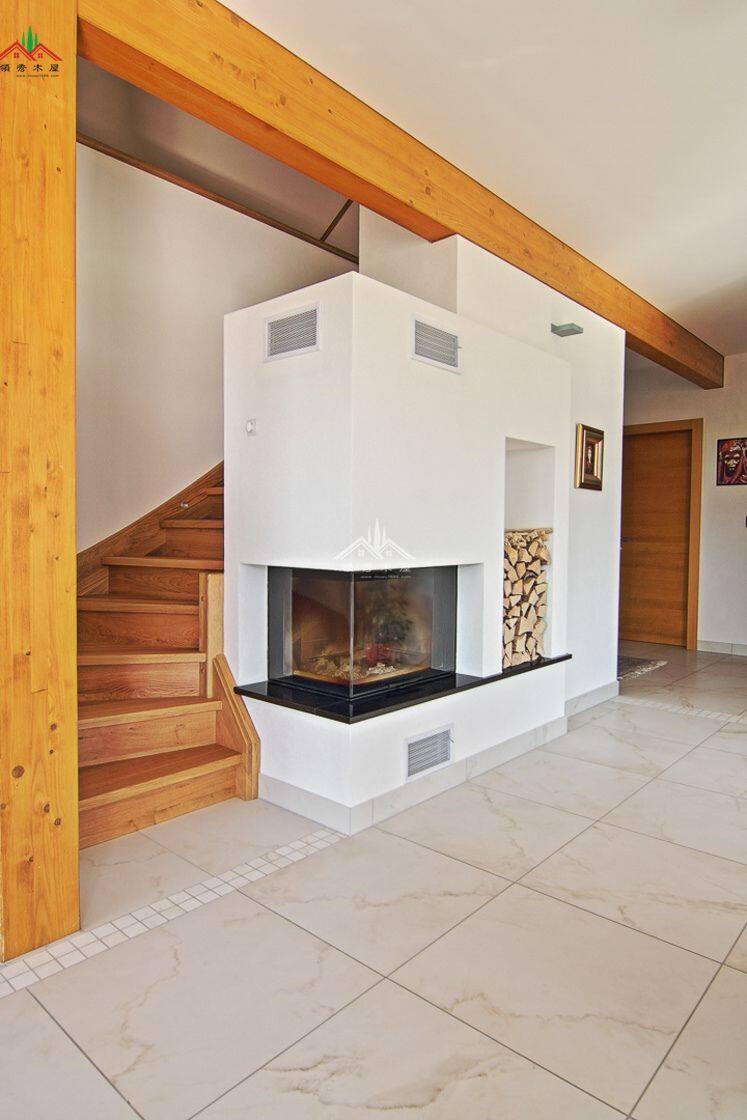 梁柱框架木屋別墅