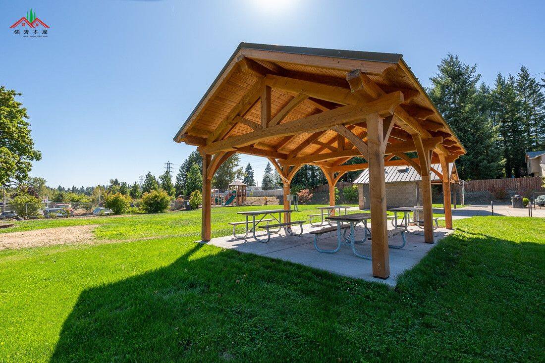 休閑庭院木結(jié)構(gòu)亭子