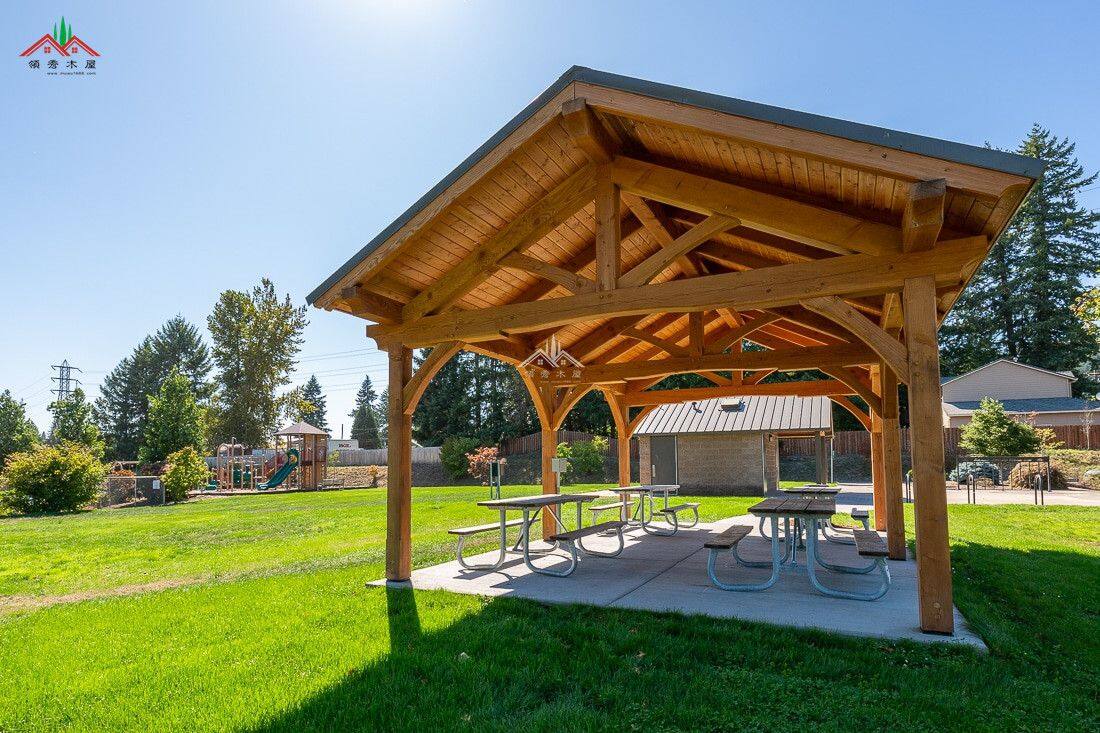 休閑庭院木結(jié)構(gòu)亭子