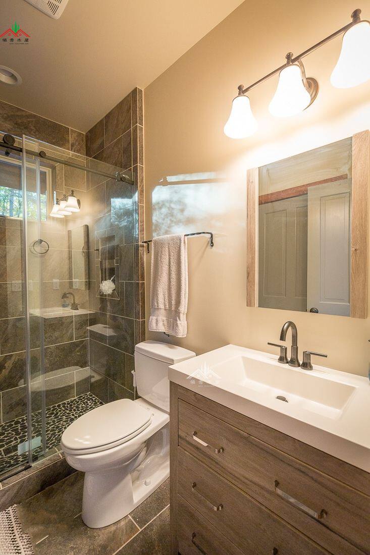 梁柱型雙層木屋別墅