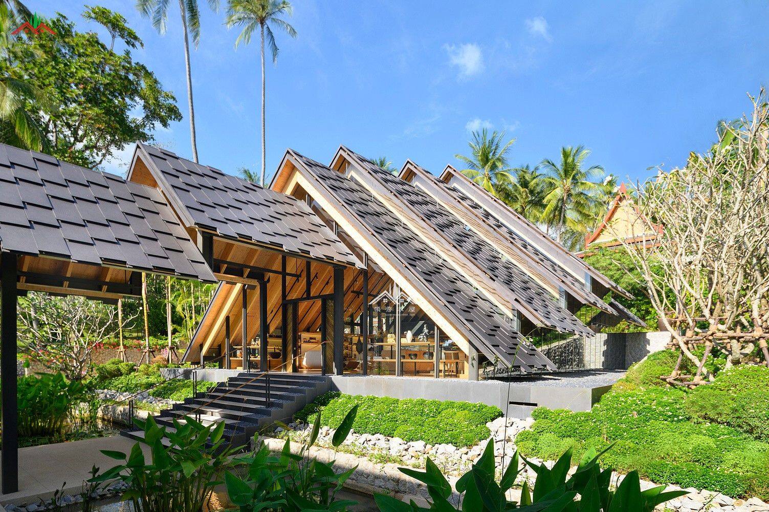 東南亞風(fēng)格商業(yè)中心木屋