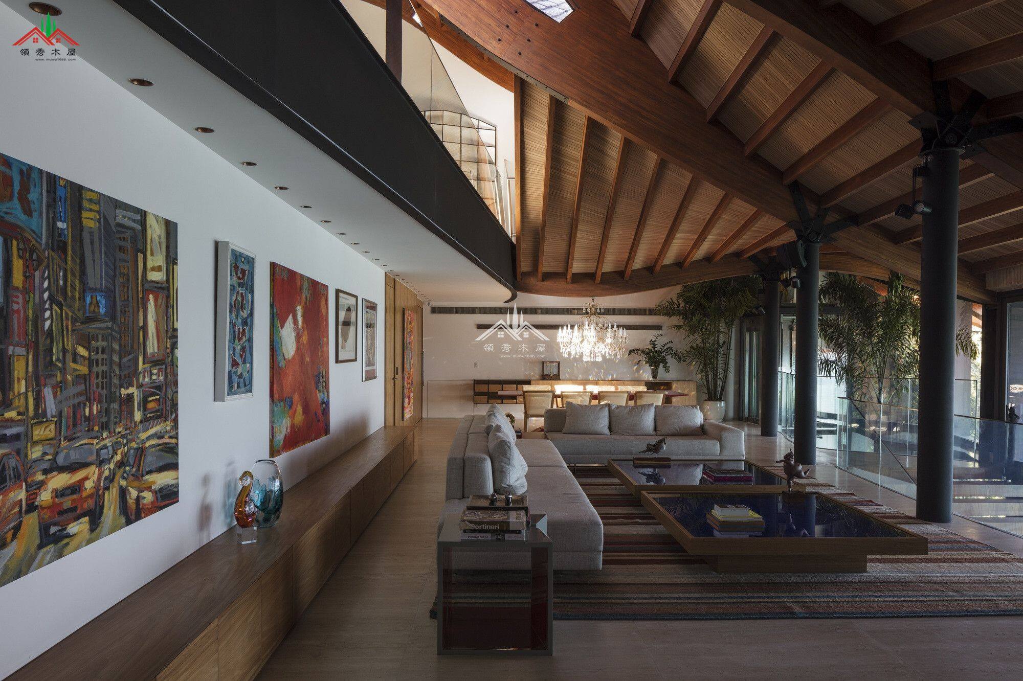 弧形膠合梁木屋