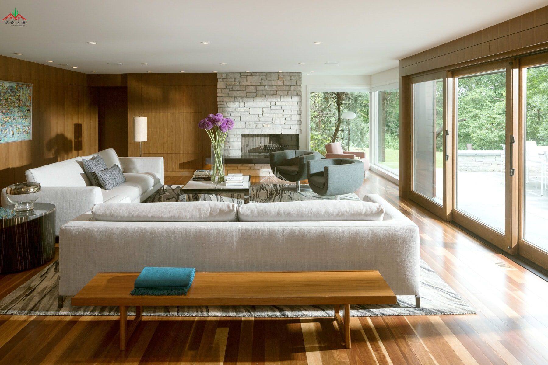 中世紀(jì)湖樓木屋別墅