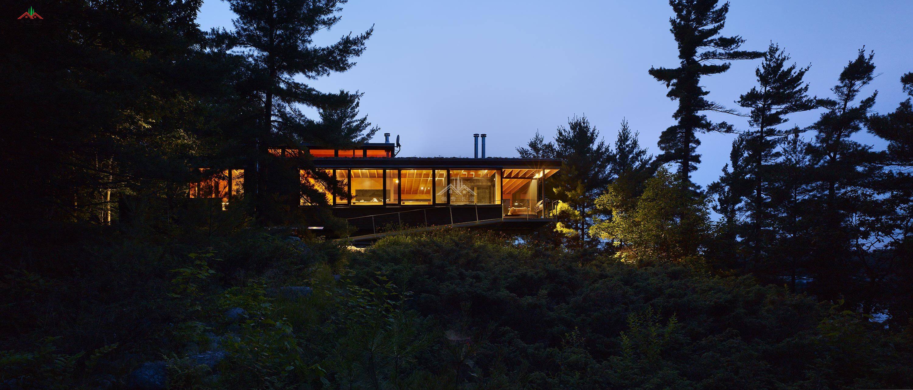 工作室山景木屋