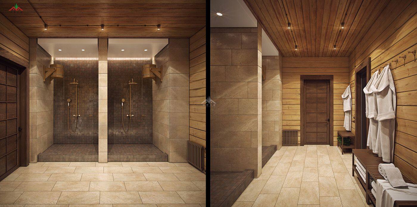 井干式木結(jié)構(gòu)室內(nèi)效果圖