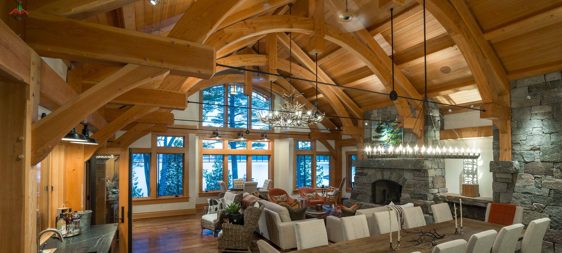 山西梁柱木別墅