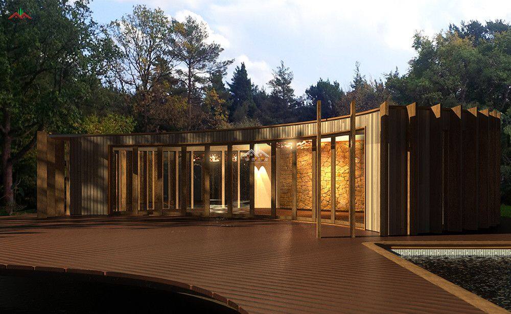 弧形木結(jié)構(gòu)健身房