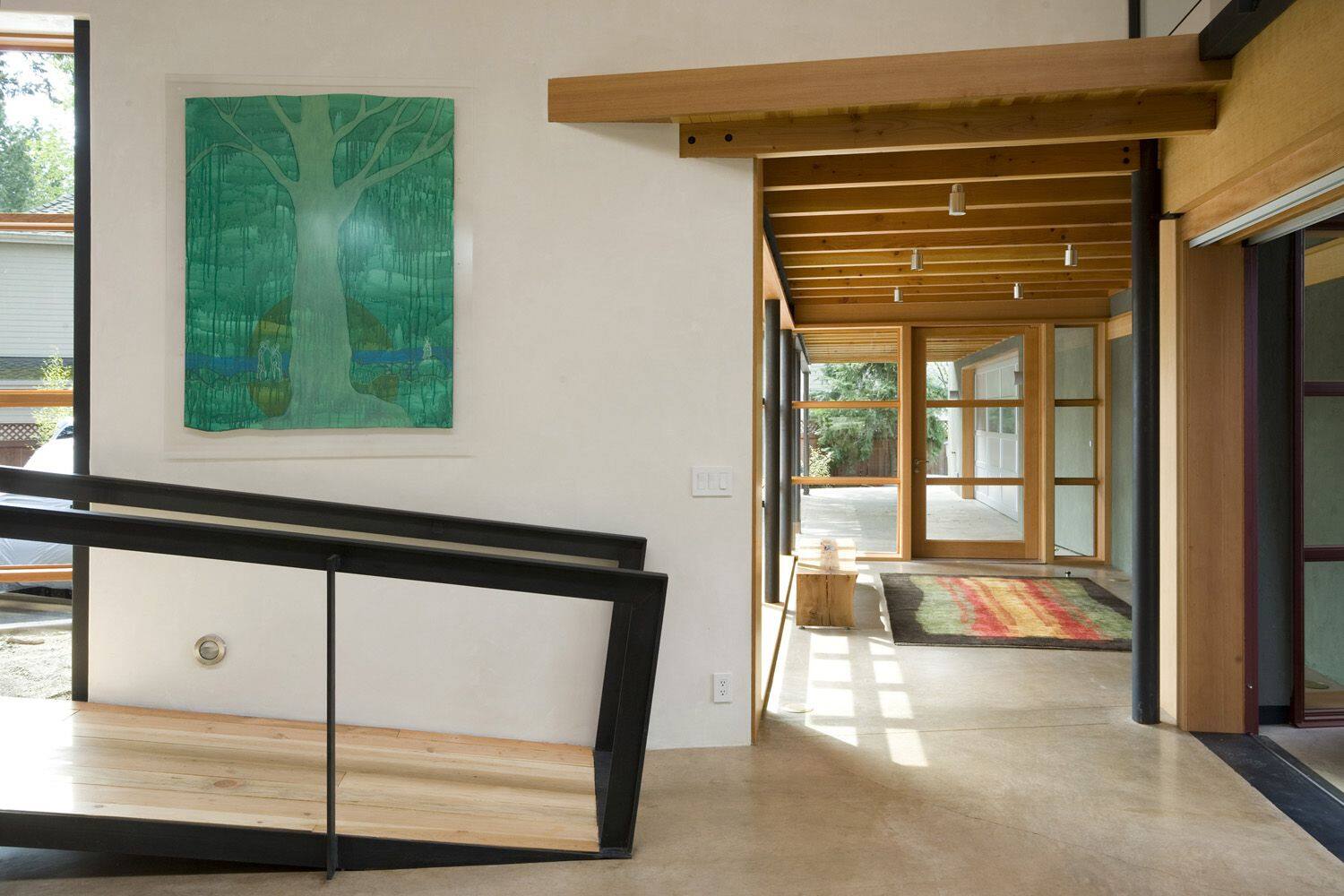 鋼木梁柱結(jié)構(gòu)接待中心木屋