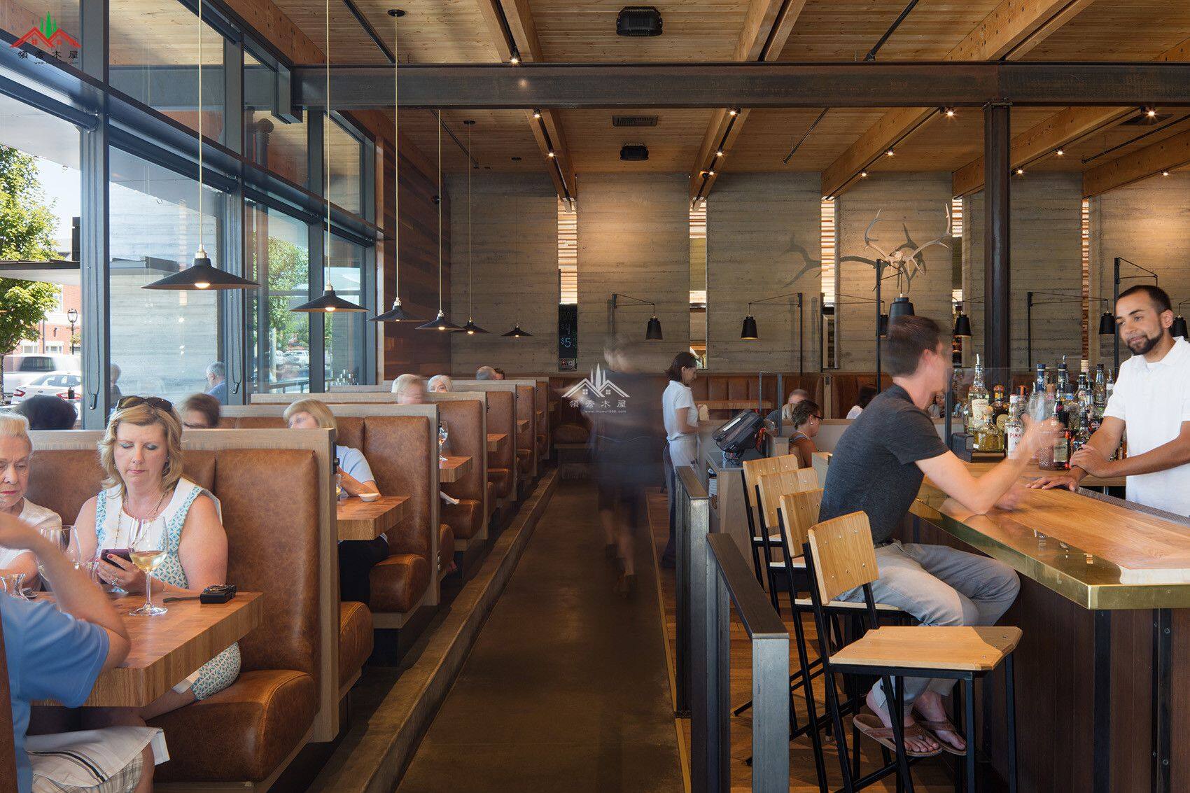 鋼木混合餐廳木屋