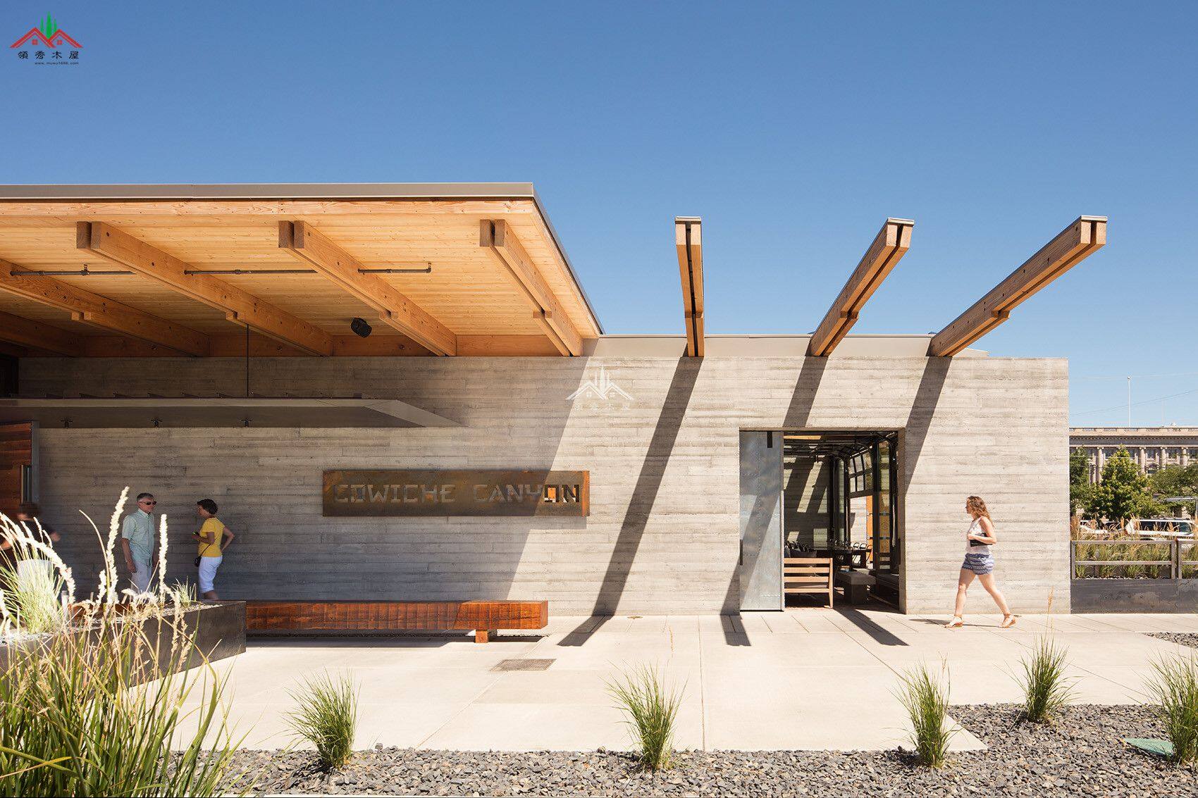 鋼木混合餐廳木屋