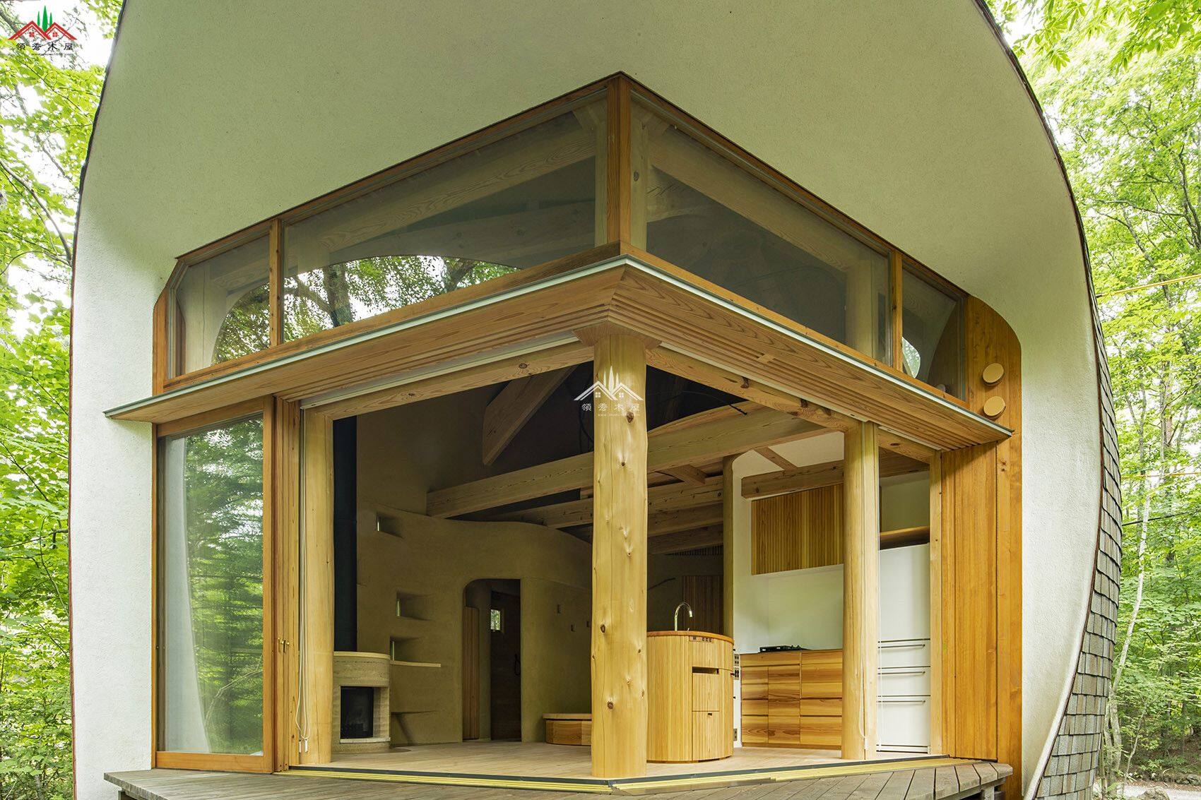 雞蛋殼外形民宿木屋