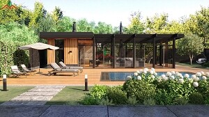 一個(gè)主屋一個(gè)喝茶聊天談事情休息的小屋，這樣的小地塊木屋規(guī)劃是大多數(shù)人要的吧