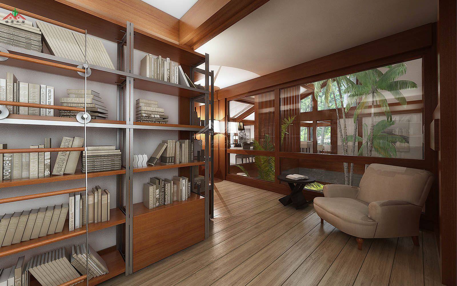 600平方的平頂現(xiàn)代風(fēng)格木屋酒店