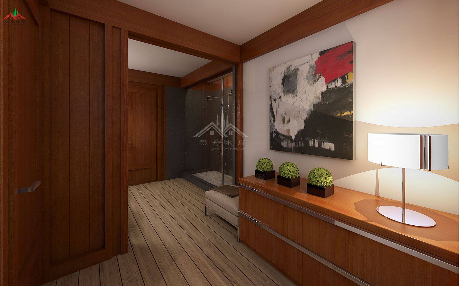 600平方的平頂現(xiàn)代風(fēng)格木屋酒店