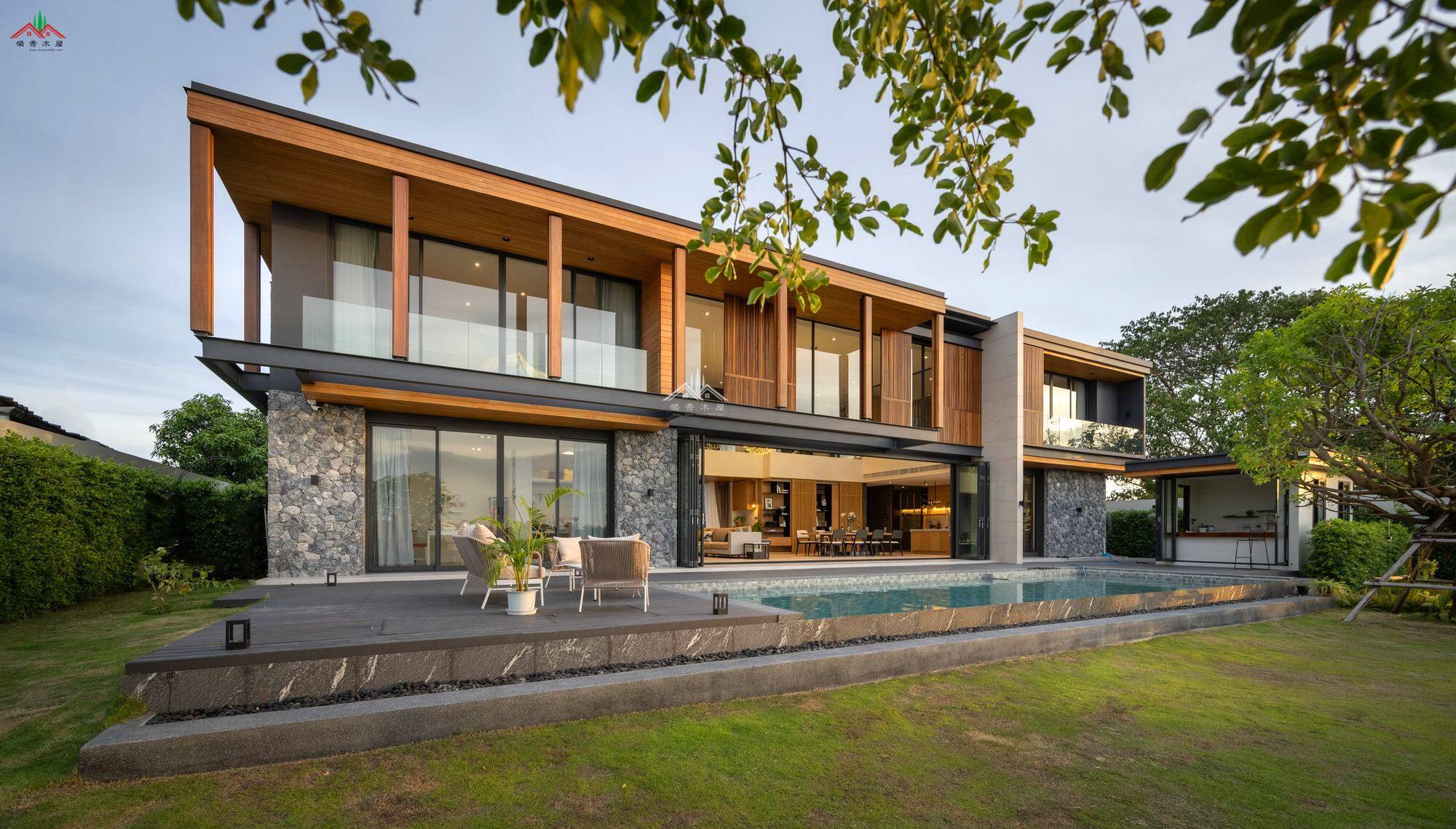 創(chuàng)意特色木別墅住宅