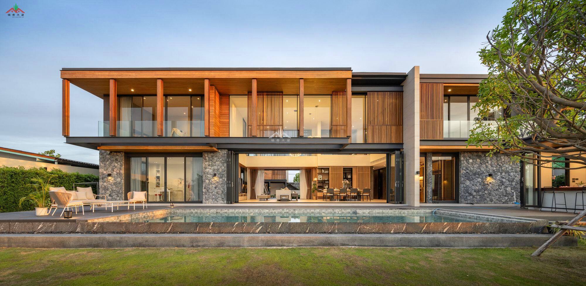 創(chuàng)意特色木別墅住宅