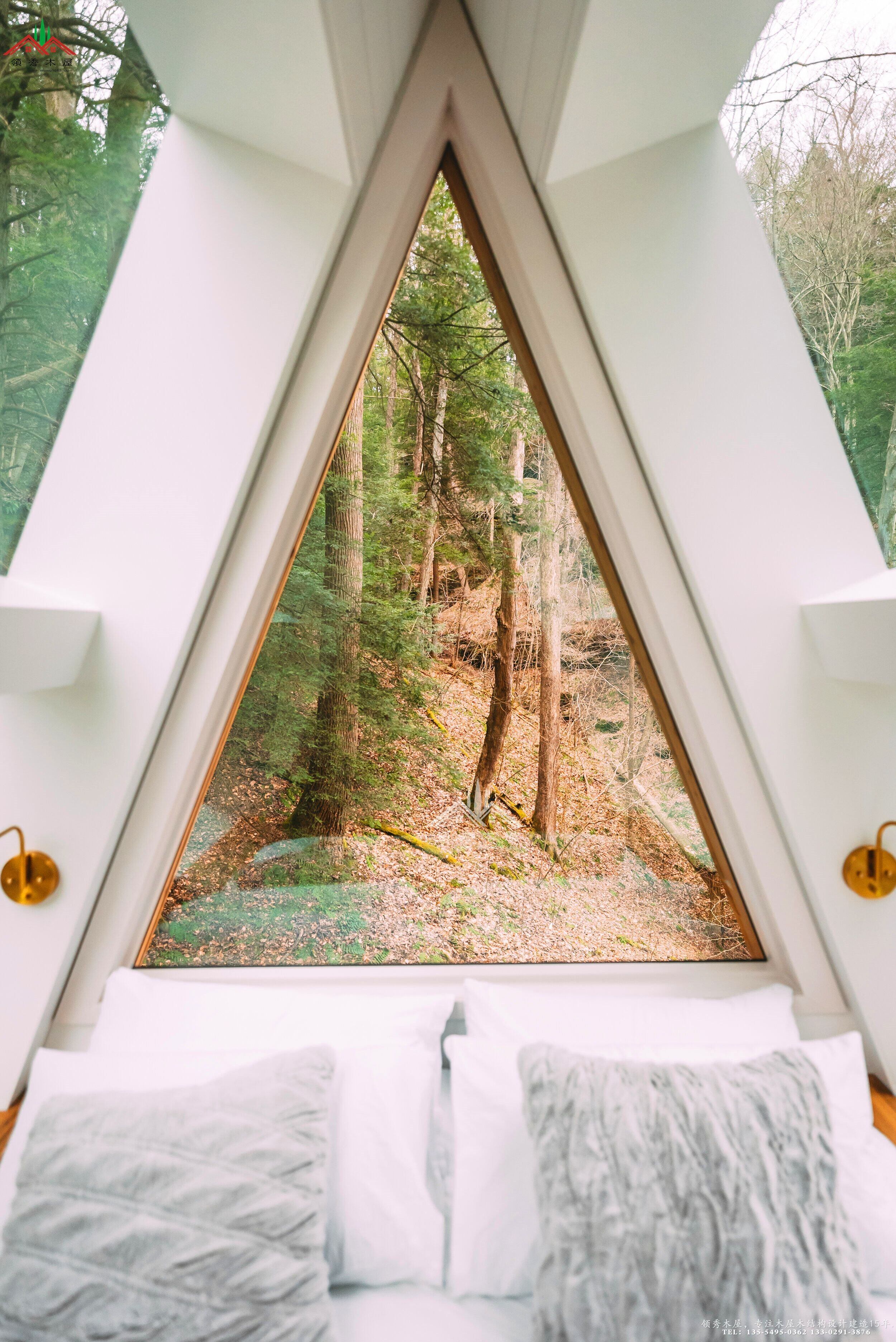 特色三角形木屋民宿酒店