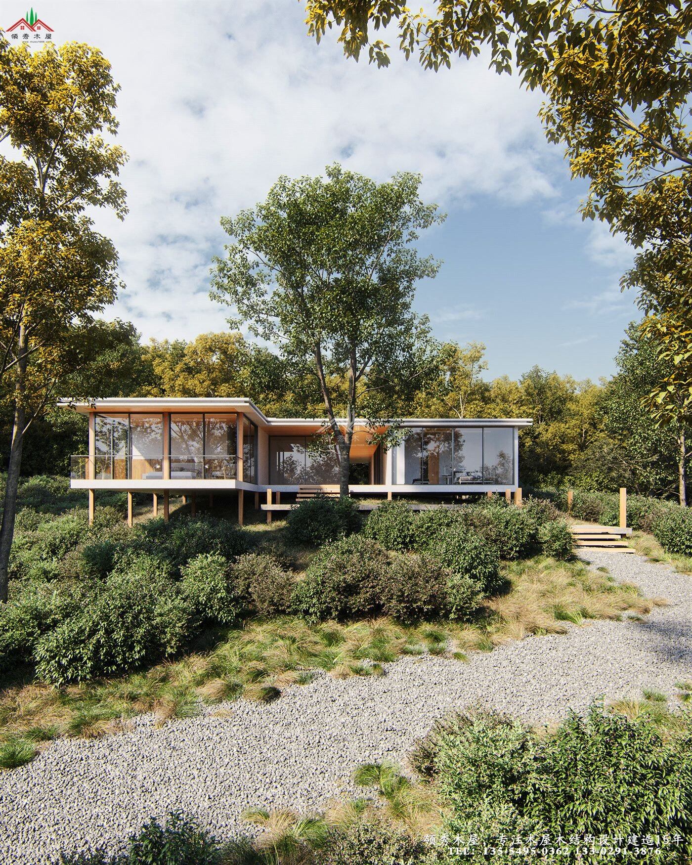 特色茶園山地木屋