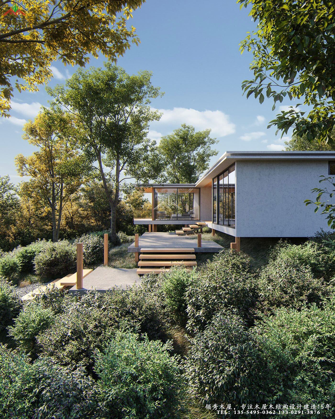 特色茶園山地木屋