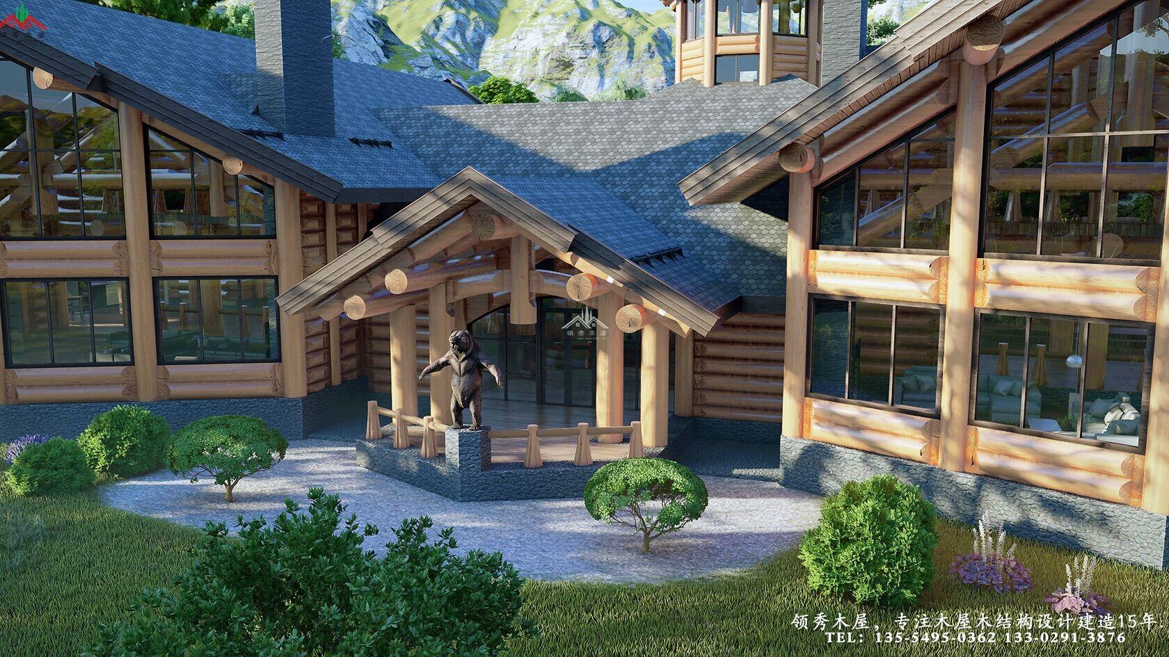 木刻楞結構木屋別墅