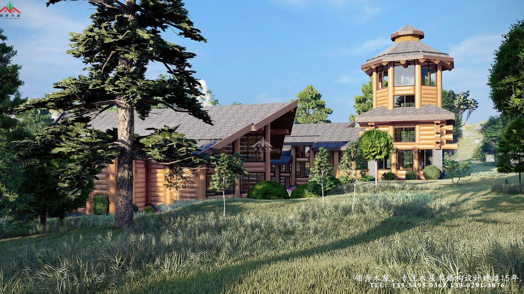 木刻楞結構木屋別墅