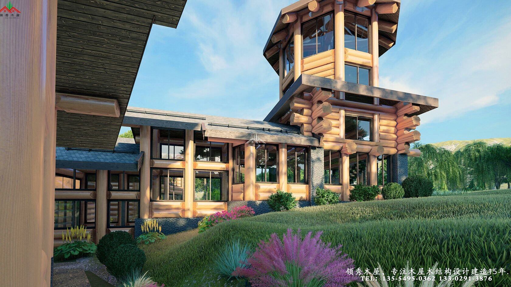 木刻楞結構木屋別墅